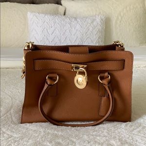 Michael Kors Leather Hamilton Satchel